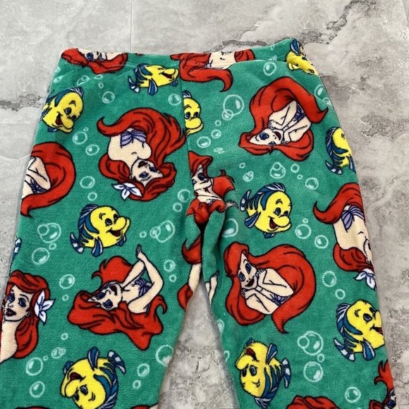 Disney Ariel Little Mermaid Fluffy Jogger Pajamas Size Xsmall XS - Picture 2 of 6